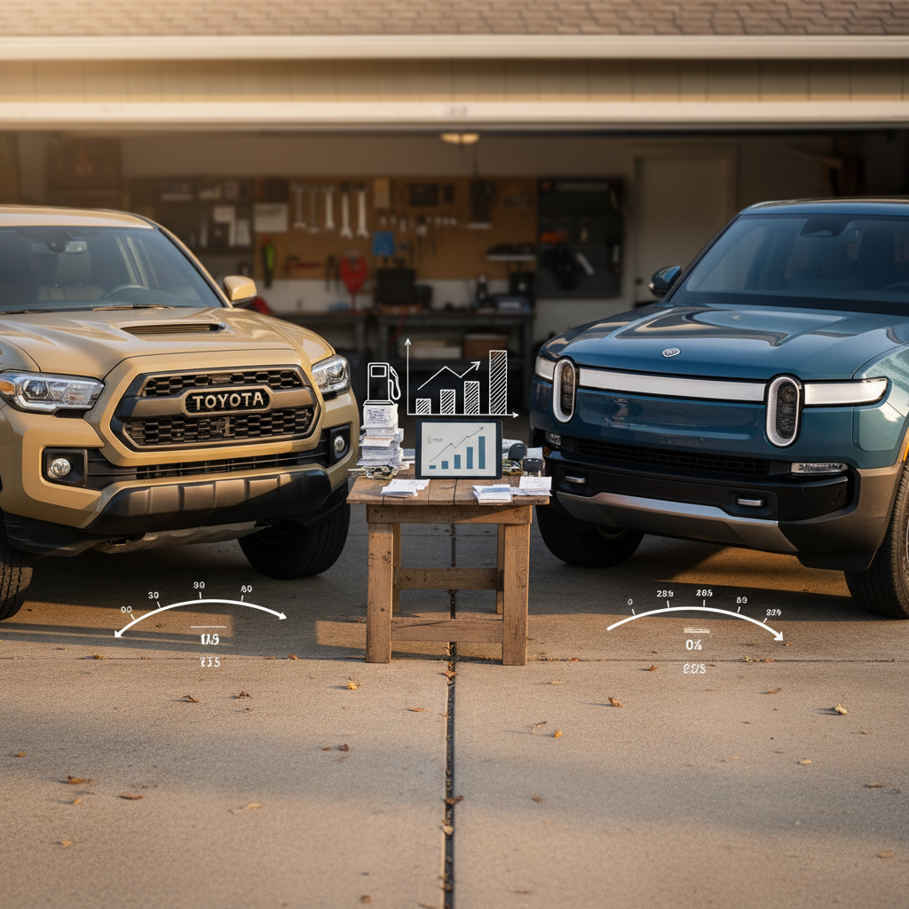 Toyota Tacoma vs Rivian R1T: Total Cost of Ownership Breakdown