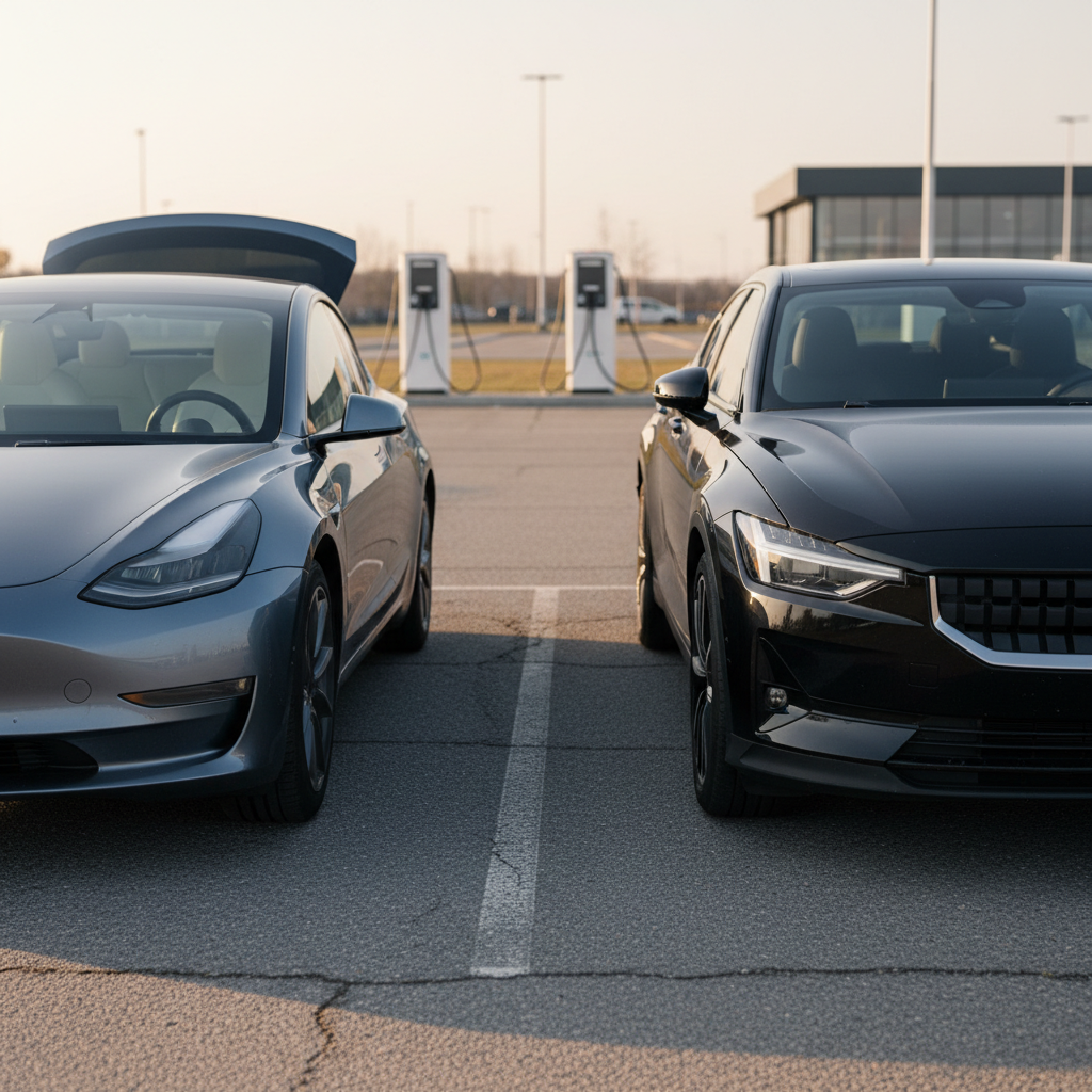 Used Tesla Model 3 vs Used Polestar 2 Under $25,000