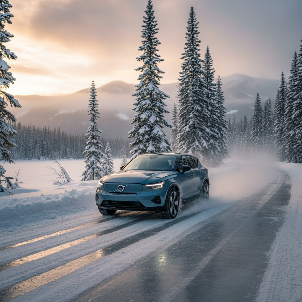 Is the Volvo C40 Recharge Good in Snow and Ice? Complete Winter Guide