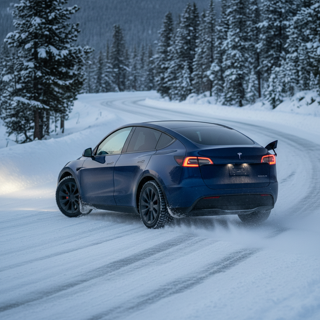 Is the Tesla Model Y the Best EV for Snow and Ice Driving?